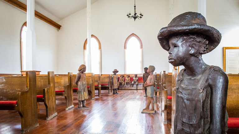 Whitney Plantation, located in Edgard, Louisiana, has acknowledged its history of enslavement and aims to change the ways historical homes and plantations discuss slavery.